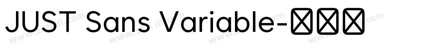 JUST Sans Variable字体转换